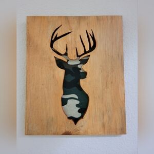 Rustic Deer Silhouette Wall Art